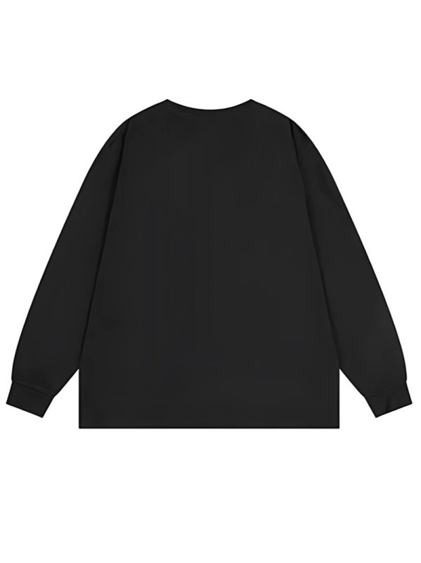 画像4: Unisex Coffee Time Mickey Mouse Print Long-Sleeve T-Shirt  男女兼用 ユニセックスコーヒータイムミッキーマウスプリント長袖Tシャツ (4)