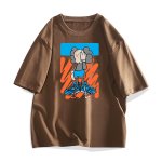 画像8: KAWS one-eyed blindfold print Short Sleeve T-Shirt　ユニセックス 男女兼用カウズ片目目隠しプリント半袖  Tシャツ (8)