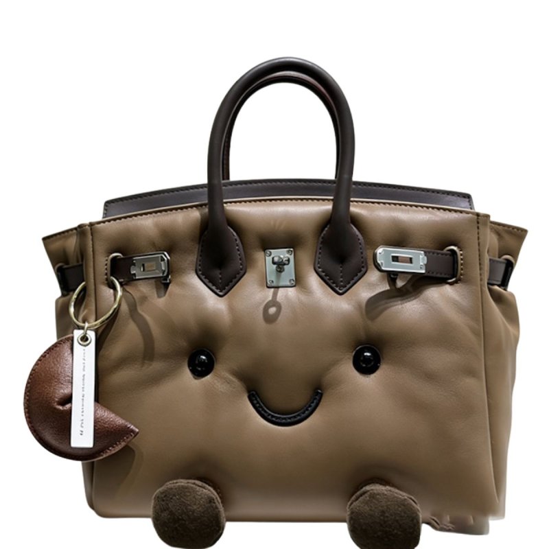 画像3: Jllycat Smile bkTote Plush Leather Flip Bag スマイル レザー トート ぬいぐるみ バッグ (3)