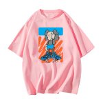 画像9: KAWS one-eyed blindfold print Short Sleeve T-Shirt　ユニセックス 男女兼用カウズ片目目隠しプリント半袖  Tシャツ (9)