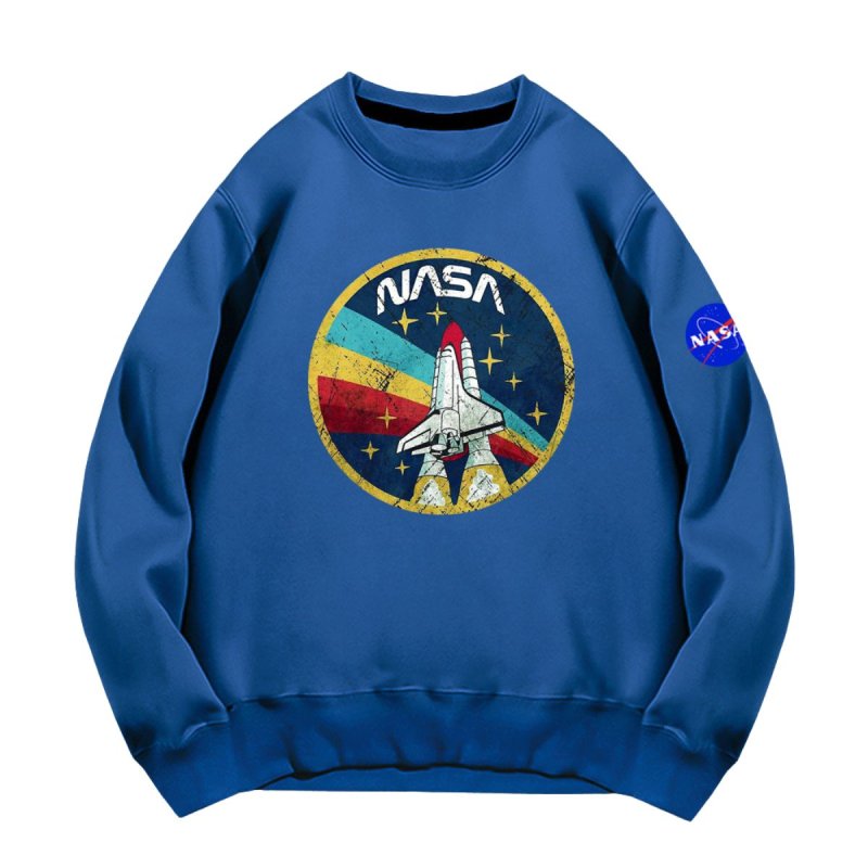 画像2: NASA x Space Shuttle Print Sweatshirt　ユニセックス男女兼用NASAナサ×スペースシャトルプリントスウェットシャツトレーナー  (2)