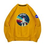 画像1: NASA x Space Shuttle Print Sweatshirt　ユニセックス男女兼用NASAナサ×スペースシャトルプリントスウェットシャツトレーナー  (1)