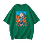 画像5: KAWS one-eyed blindfold print Short Sleeve T-Shirt　ユニセックス 男女兼用カウズ片目目隠しプリント半袖  Tシャツ (5)