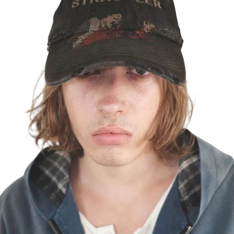 画像3: Straggler  AKIRA embroidered baseball cap  アキラ ウォッシング ダイイング デトロイド 刺繍 ベースボールキャップ 野球帽 ヴィンテージ加工 (3)