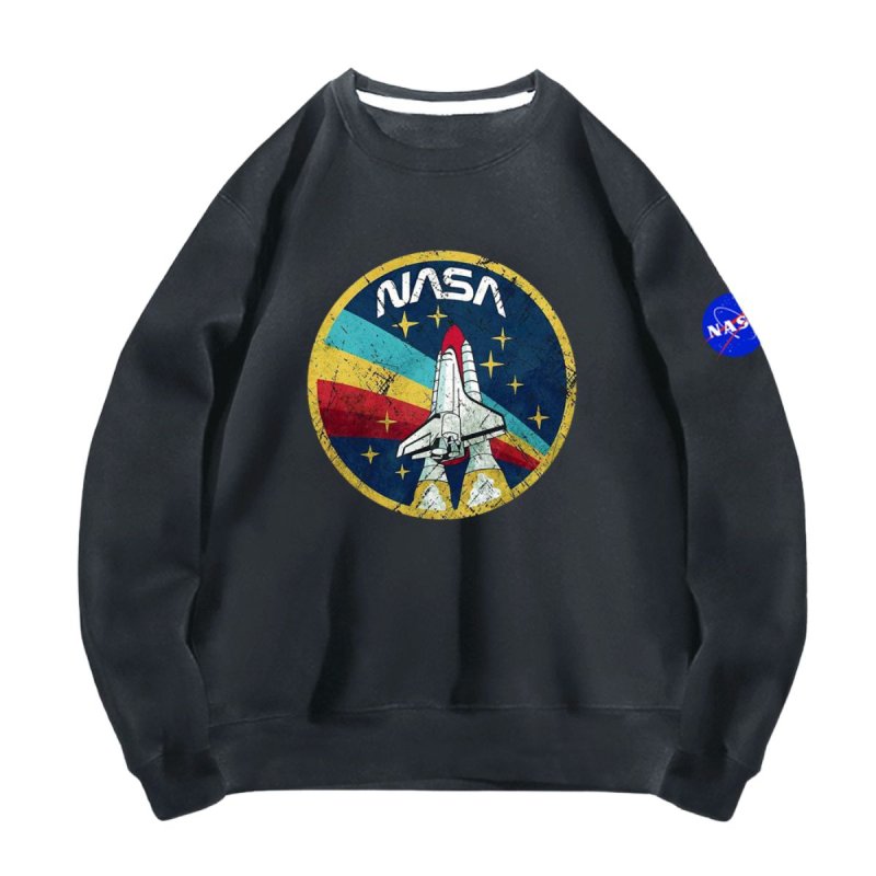 画像7: NASA x Space Shuttle Print Sweatshirt　ユニセックス男女兼用NASAナサ×スペースシャトルプリントスウェットシャツトレーナー  (7)