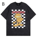 画像3: Vintage Style Garfield print Short Sleeve T-Shirt　ユニセックス 男女兼用ヴィンテージスタイルガーフィールドプリント半袖  Tシャツ (3)