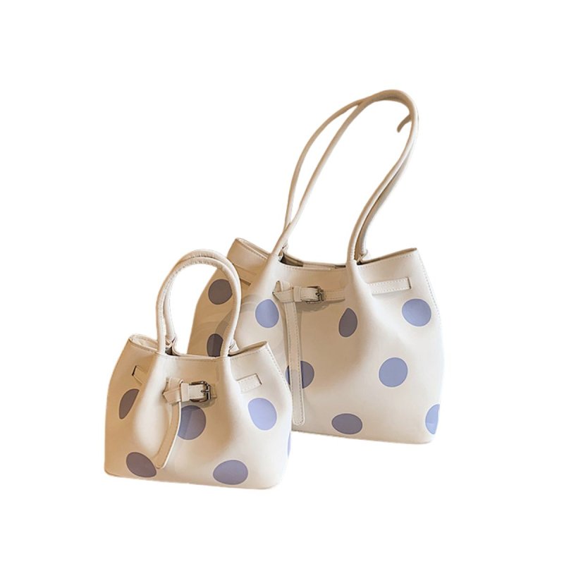 画像9: Polka dot leather tote shoulder bag　ドット柄レザートートショルダーバッグ (9)