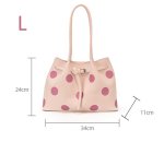 画像13: Polka dot leather tote shoulder bag　ドット柄レザートートショルダーバッグ (13)