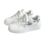 画像4: Bamboo print leather lace-up sneakers　 男女兼用ユニセックス レザーバンブーペイントレースアップスニーカー シューズ (4)