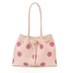 画像2: Polka dot leather tote shoulder bag　ドット柄レザートートショルダーバッグ (2)