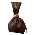 画像3: Retro bucket-wrapped wrinkled simple leather small  tote  bag　バケットラップレザートートメタルスモールバッグ (3)