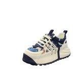 画像4: Platform graphic canvas Lace-up sneakers 男女兼用ユニセックスプラットフォーム厚底グラフィックキャンバスレースアップスニーカー シューズ (4)