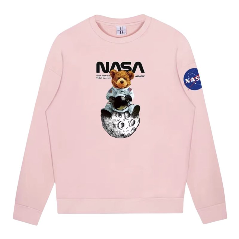 画像2: Unisex Bear Astronaut x NASA  Print  pullover   ユニセックス 男女兼用 ベア宇宙飛行士×NASAナサプリント プルオーバウェット トレーナー (2)