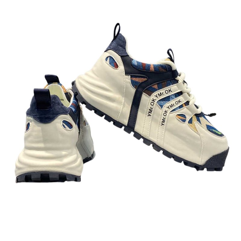 画像6: Platform graphic canvas Lace-up sneakers 男女兼用ユニセックスプラットフォーム厚底グラフィックキャンバスレースアップスニーカー シューズ (6)