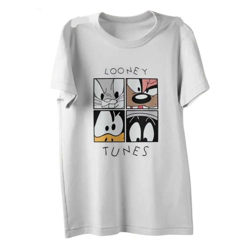 画像5: Looney Tunes & Friends Box  print Short Sleeve T-Shirt　ユニセックス 男女兼用ルーニー・テューンズ＆仲間ボックスプリント半袖  Tシャツ (5)