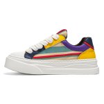 画像7: Men's Shoes: Color-Matching Breathable Lace-Up Sneakers　男女兼用ユニセックスプラットフォーム厚底カラーマッチングブリーザブルレースアップスニーカー シューズ (7)