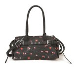 画像1: Denim floral tote shoulder bag　花柄フラワー デニム3wayトートショルダー斜め掛けバッグ (1)