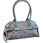 画像2: Denim floral tote shoulder bag　花柄フラワー デニム3wayトートショルダー斜め掛けバッグ (2)
