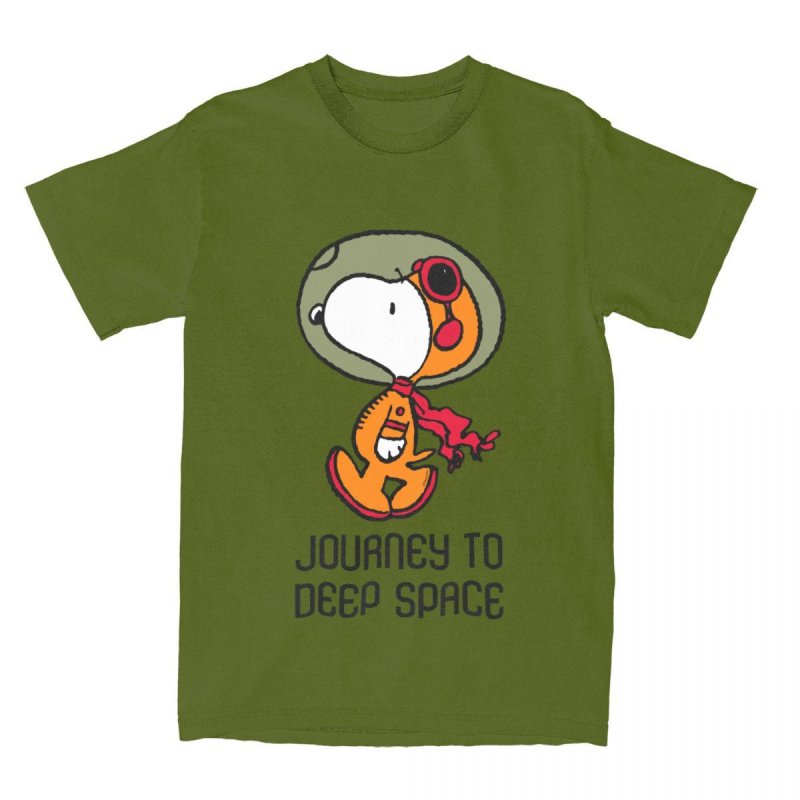 画像8: Unisex Space Snoopy Astronaut print Round Neck Tshirts 男女兼用 宇宙スヌーピー宇宙飛行士プリント Tシャツ (8)