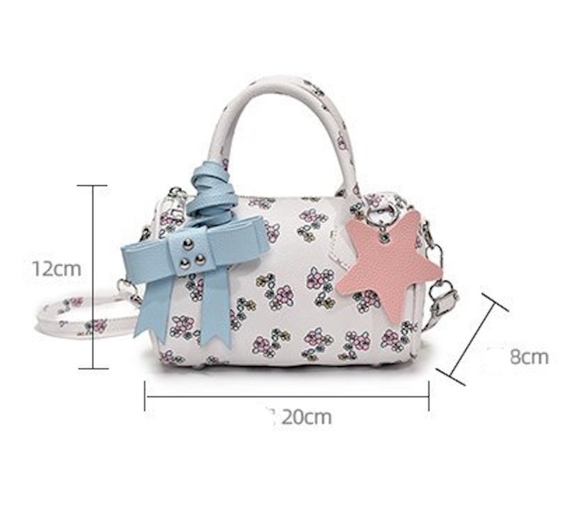 画像11: Star and floral pattern leather 3-way tote shoulder pouch bag　星 花柄 レザー3wayトートショルダーポシェットバッグ (11)