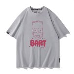画像11: Unisex BART Simpson face print Round Neck Tshirts 男女兼用 バートシンプソン フェイスプリント Tシャツ (11)