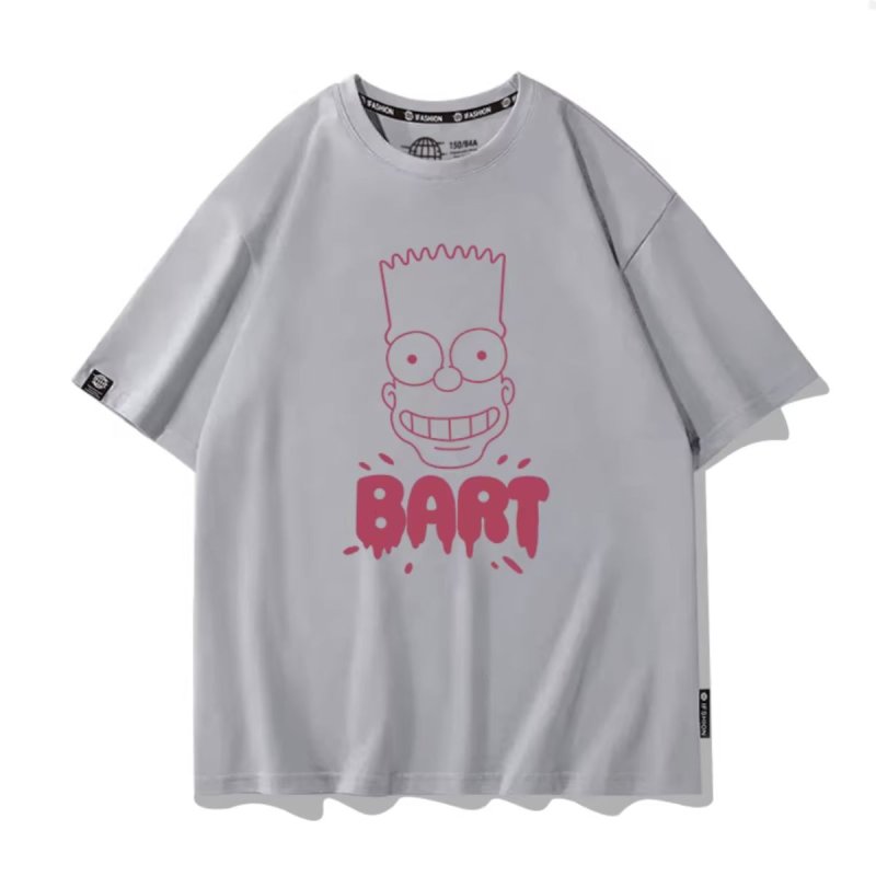 画像11: Unisex BART Simpson face print Round Neck Tshirts 男女兼用 バートシンプソン フェイスプリント Tシャツ (11)