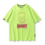 画像13: Unisex BART Simpson face print Round Neck Tshirts 男女兼用 バートシンプソン フェイスプリント Tシャツ (13)