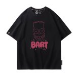 画像1: Unisex BART Simpson face print Round Neck Tshirts 男女兼用 バートシンプソン フェイスプリント Tシャツ (1)