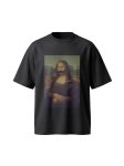画像2: Unisex Parody Mona Lisa print Round Neck Tshirts 男女兼用 パロディーモナリザプリント Tシャツ (2)