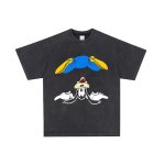 画像1: Unisex Vintage 90S Handstand Mickey & Goofy T-Shirt ユニセックス 男女兼用 逆立ち ミッキー & グーフィー ヴィンテージ加工 プリント 半袖 Tシャツ (1)