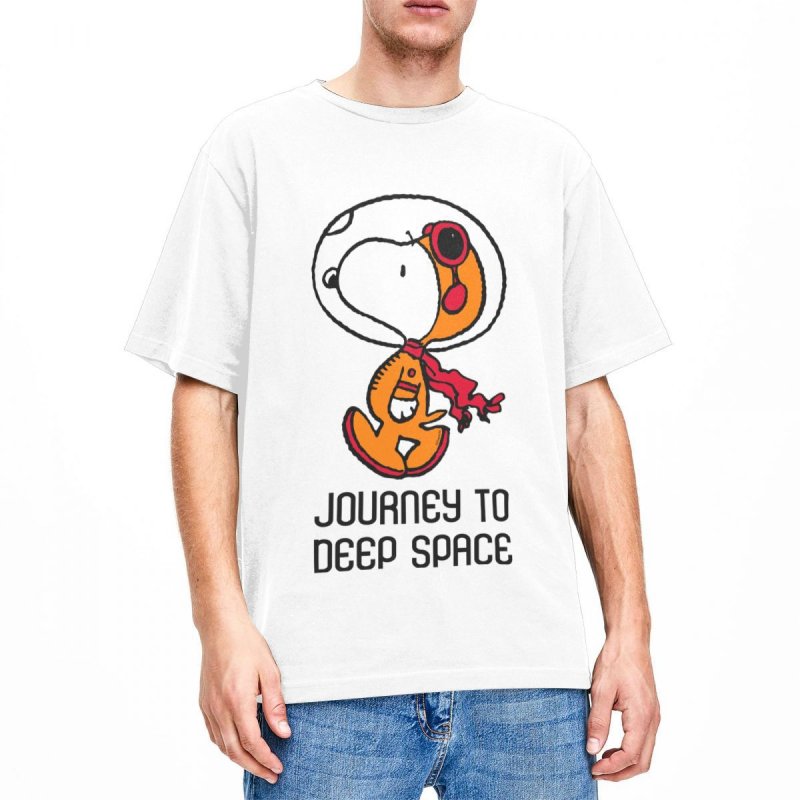 画像10: Unisex Space Snoopy Astronaut print Round Neck Tshirts 男女兼用 宇宙スヌーピー宇宙飛行士プリント Tシャツ (10)