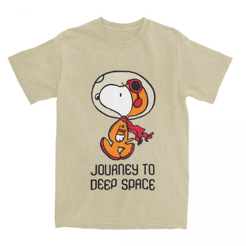 画像3: Unisex Space Snoopy Astronaut print Round Neck Tshirts 男女兼用 宇宙スヌーピー宇宙飛行士プリント Tシャツ (3)