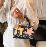 画像8: Star and floral pattern leather 3-way tote shoulder pouch bag　星 花柄 レザー3wayトートショルダーポシェットバッグ (8)