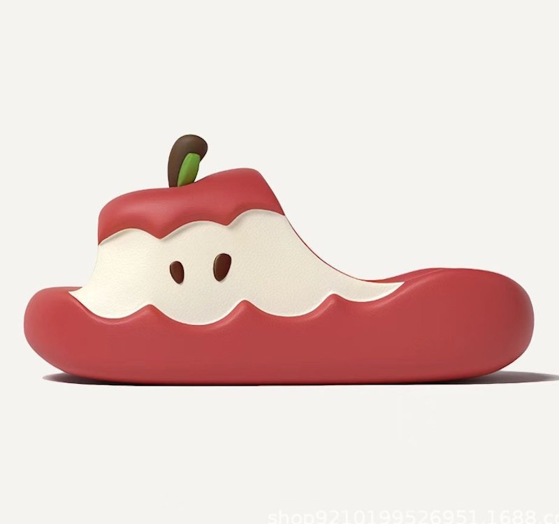 画像6: Apple-themed sandals, slippers, shower sandals  アップルりんごプラットフォームサンダルスリッパシャワーサンダル (6)