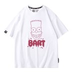 画像3: Unisex BART Simpson face print Round Neck Tshirts 男女兼用 バートシンプソン フェイスプリント Tシャツ (3)