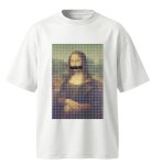 画像1: Unisex Parody Mona Lisa print Round Neck Tshirts 男女兼用 パロディーモナリザプリント Tシャツ (1)