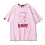 画像15: Unisex BART Simpson face print Round Neck Tshirts 男女兼用 バートシンプソン フェイスプリント Tシャツ (15)