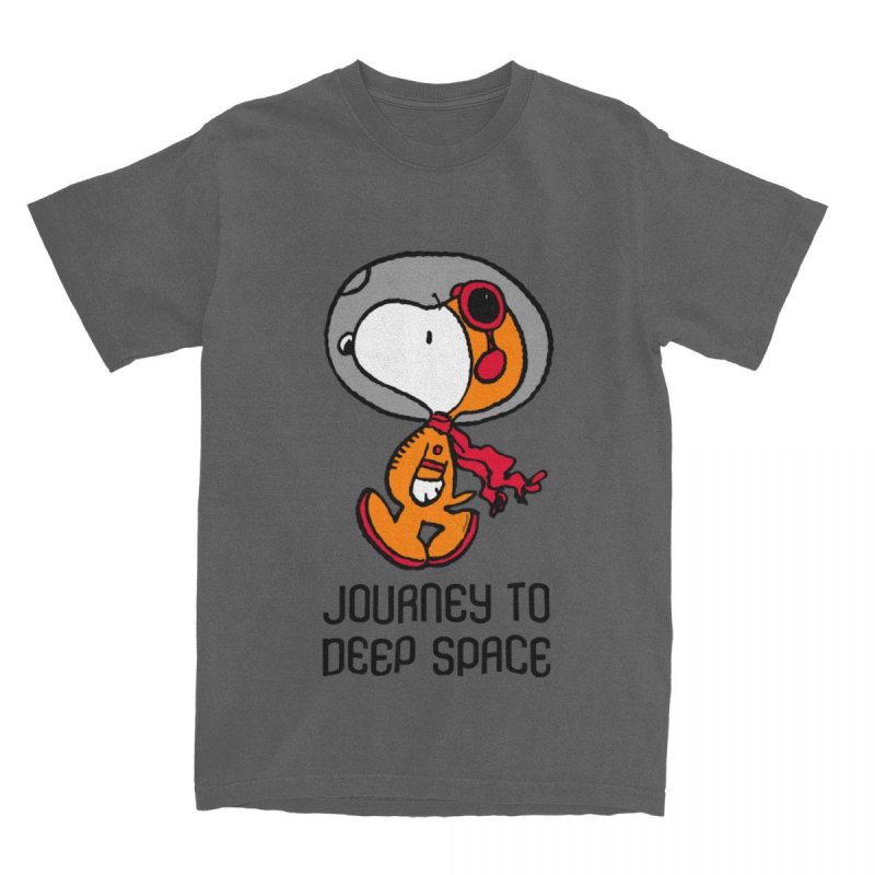 画像5: Unisex Space Snoopy Astronaut print Round Neck Tshirts 男女兼用 宇宙スヌーピー宇宙飛行士プリント Tシャツ (5)