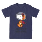 画像4: Unisex Space Snoopy Astronaut print Round Neck Tshirts 男女兼用 宇宙スヌーピー宇宙飛行士プリント Tシャツ (4)