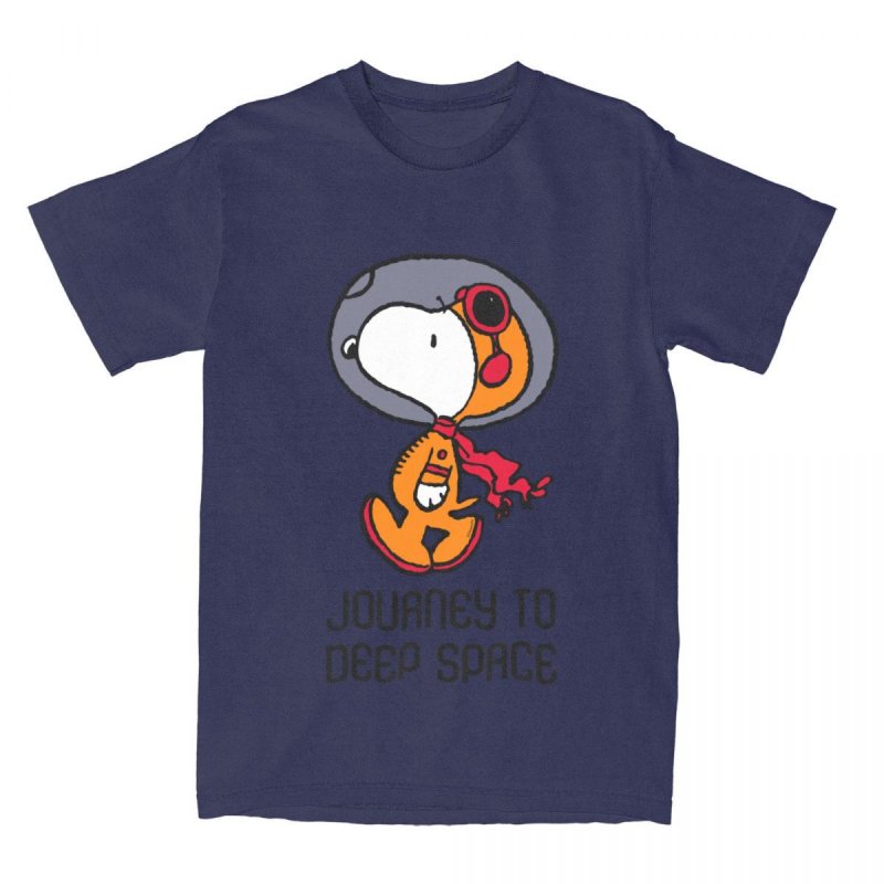 画像4: Unisex Space Snoopy Astronaut print Round Neck Tshirts 男女兼用 宇宙スヌーピー宇宙飛行士プリント Tシャツ (4)