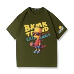 画像4: Unisex Bart Simpson x Skateboarding Print  T-shirt  男女兼用 ユニセックスバートシンプソン×スケートボードスケボープリント 半袖 Tシャツ (4)