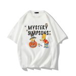 画像1: MYSTERY SIMPSONS Marge Simpson x Bart Simpson Logo T-shirt　ユニセックス 男女兼用 ミステリーシンプソンズ マージシンプソン × バートシンプソンロゴプリント 半袖 Tシャツ (1)