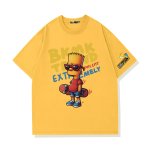 画像8: Unisex Bart Simpson x Skateboarding Print  T-shirt  男女兼用 ユニセックスバートシンプソン×スケートボードスケボープリント 半袖 Tシャツ (8)