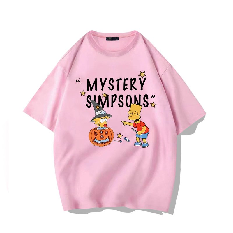 画像5: MYSTERY SIMPSONS Marge Simpson x Bart Simpson Logo T-shirt　ユニセックス 男女兼用 ミステリーシンプソンズ マージシンプソン × バートシンプソンロゴプリント 半袖 Tシャツ (5)