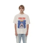 画像6: Unisex Jaws x Homer Simpson Print  T-shirt  男女兼用 ユニセックスホーマーシンプソン×ジョーズプリント 半袖 Tシャツ (6)