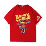 画像9: Unisex Bart Simpson x Skateboarding Print  T-shirt  男女兼用 ユニセックスバートシンプソン×スケートボードスケボープリント 半袖 Tシャツ (9)