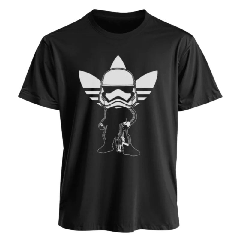 画像1: Unisex Parody Darth Vader Print  T-shirt  男女兼用 ユニセックスパロディダース・ベイダープリント 半袖 Tシャツ (1)