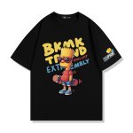 画像2: Unisex Bart Simpson x Skateboarding Print  T-shirt  男女兼用 ユニセックスバートシンプソン×スケートボードスケボープリント 半袖 Tシャツ (2)