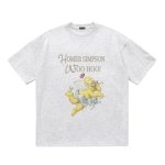 画像4: HOMER SIMPSON WOO HOO angel Print T-shirt　ユニセックス 男女兼用 ホーマーシンプソン 天使 エンジェル プリントTシャツ (4)