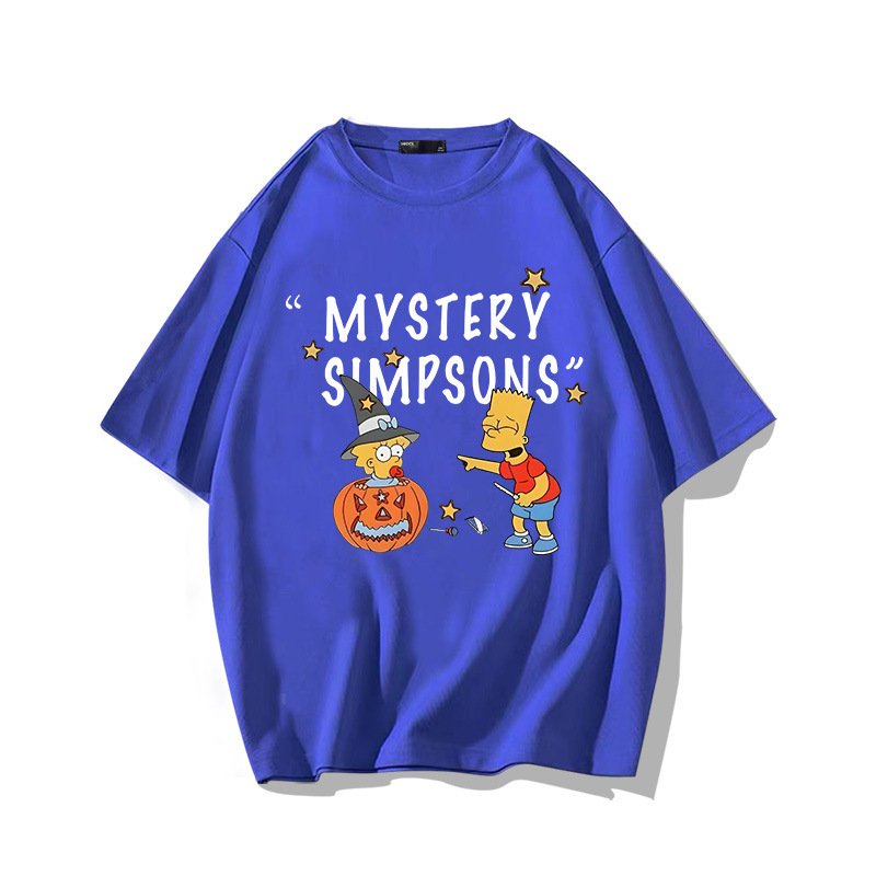 画像8: MYSTERY SIMPSONS Marge Simpson x Bart Simpson Logo T-shirt　ユニセックス 男女兼用 ミステリーシンプソンズ マージシンプソン × バートシンプソンロゴプリント 半袖 Tシャツ (8)